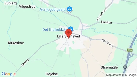 Huse til salg i Lille Skensved - kort over placeringen