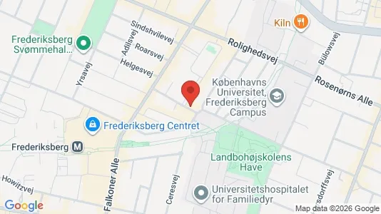 Lejligheder til leje i Frederiksberg C - kort over placeringen