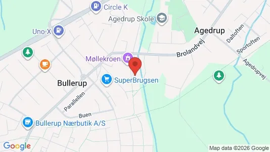 Lejligheder til salg i Agedrup - kort over placeringen
