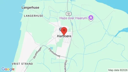 Sommerhuse til salg i Harboøre - kort over placeringen