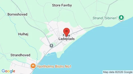 Lejligheder til leje i Faxe Ladeplads - kort over placeringen