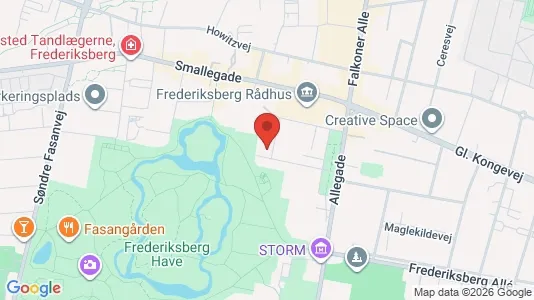 Lejligheder til salg i Frederiksberg - kort over placeringen