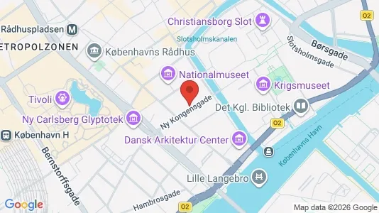 Lejligheder til salg i København K - kort over placeringen