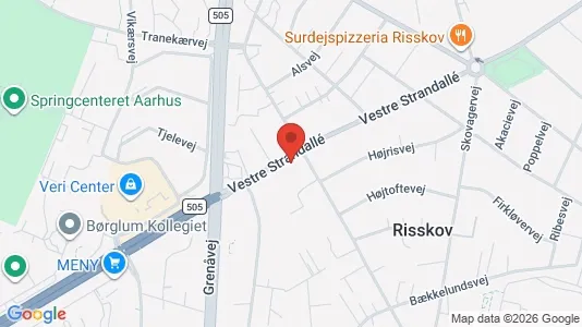 Lejligheder til leje i Risskov - kort over placeringen