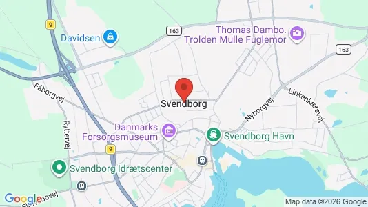 Lejligheder til leje i Svendborg - kort over placeringen