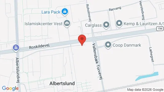 Lejligheder til leje i Albertslund - kort over placeringen