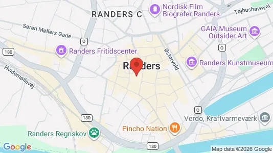 Lejligheder til salg i Randers C - kort over placeringen