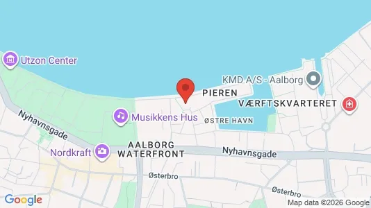 Lejligheder til salg i Aalborg Centrum - kort over placeringen