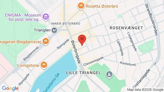 Lejligheder til salg i Østerbro - kort over placeringen