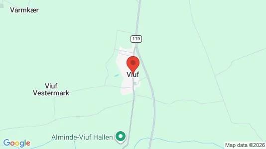 Huse til salg i Viuf - kort over placeringen
