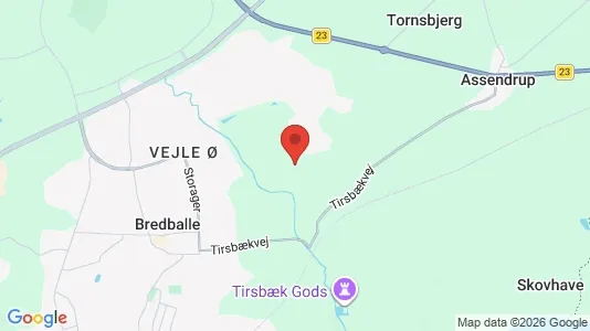 Rækkehuse til salg i Vejle Øst - kort over placeringen