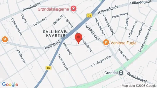 Lejligheder til salg i Vanløse - kort over placeringen