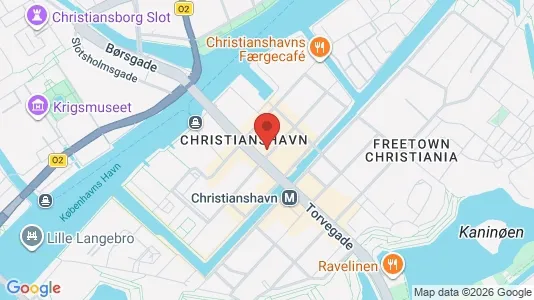 Lejligheder til salg i København K - kort over placeringen