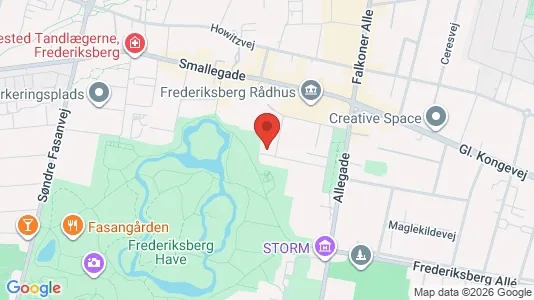 Lejligheder til salg i Frederiksberg - kort over placeringen
