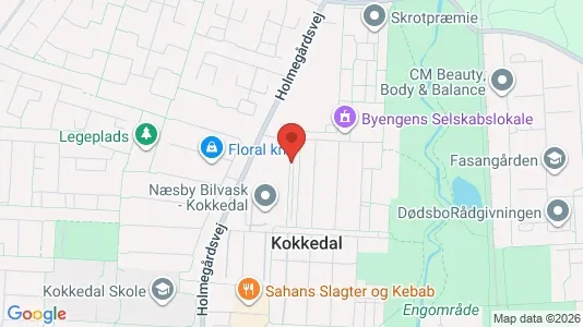 Lejligheder til salg i Kokkedal - kort over placeringen