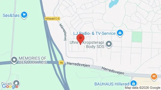 Lejligheder til salg i Hillerød - kort over placeringen