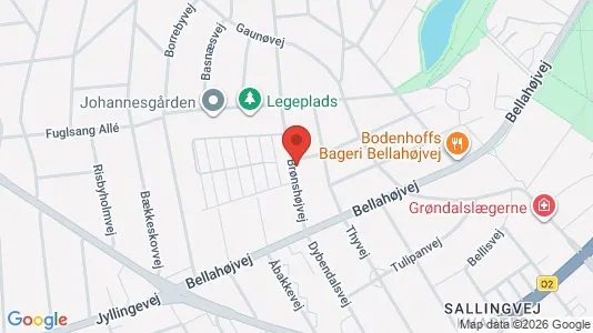 Lejligheder til salg i Brønshøj - kort over placeringen