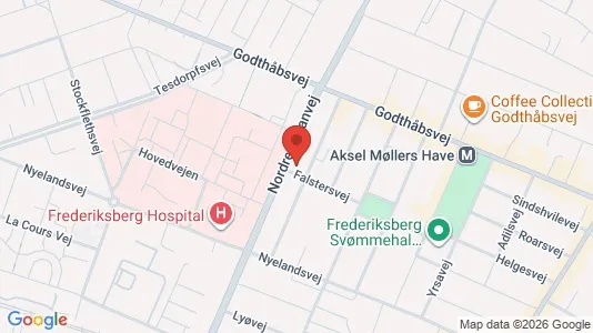Lejligheder til salg i Frederiksberg - kort over placeringen