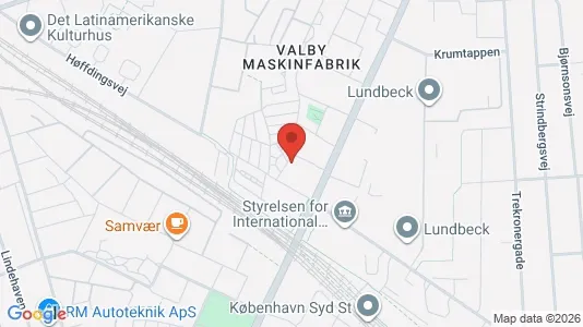 Lejligheder til salg i Valby - kort over placeringen