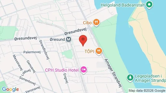 Lejligheder til leje i København S - kort over placeringen
