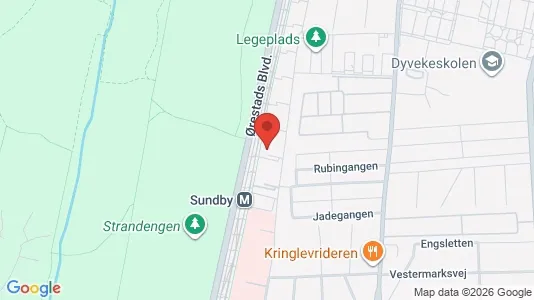 Lejligheder til salg i København S - kort over placeringen
