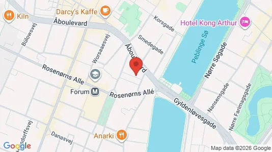 Lejligheder til salg i Vesterbro - kort over placeringen