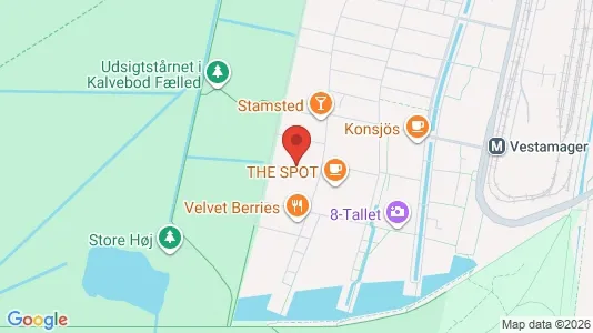 Lejligheder til leje i København S - kort over placeringen