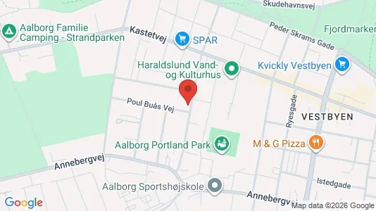 Lejligheder til salg i Aalborg Centrum - kort over placeringen