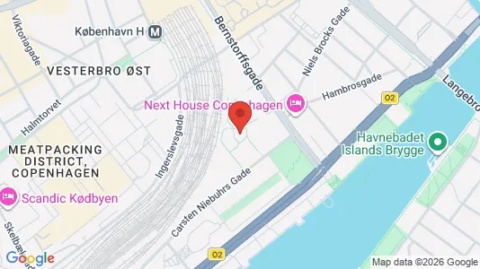 Lejligheder til leje i Vesterbro - kort over placeringen