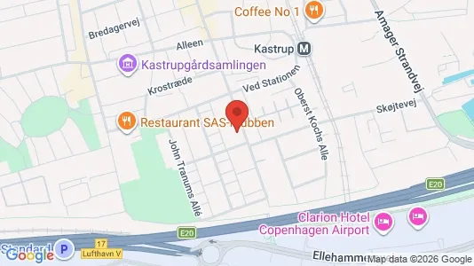 Lejligheder til salg i Kastrup - kort over placeringen