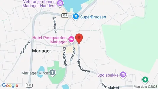 Lejligheder til salg i Mariager - kort over placeringen