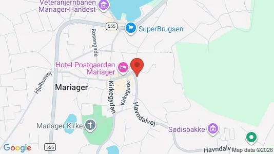 Lejligheder til salg i Mariager - kort over placeringen