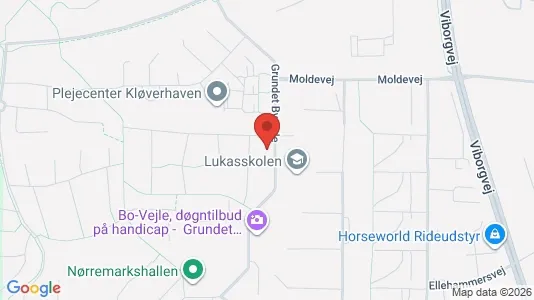 Lejligheder til leje i Vejle Centrum - kort over placeringen