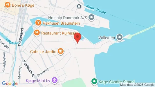 Lejligheder til leje i Køge - kort over placeringen