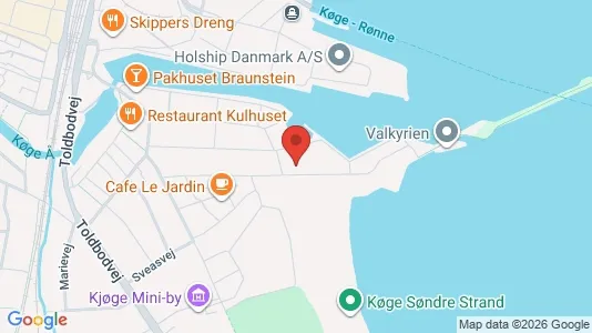 Lejligheder til leje i Køge - kort over placeringen