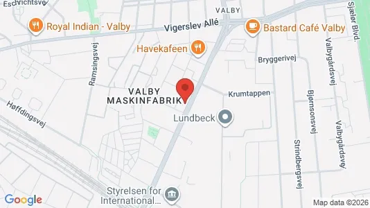 Lejligheder til leje i Valby - kort over placeringen