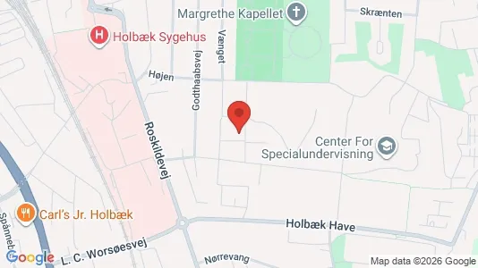 Lejligheder til leje i Holbæk - kort over placeringen