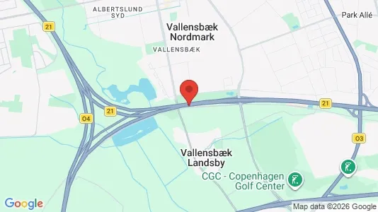 Rækkehuse til salg i Vallensbæk - kort over placeringen