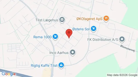Lejligheder til leje i Tilst - kort over placeringen