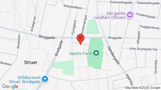 Lejligheder til leje i Struer - kort over placeringen