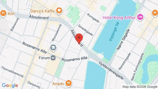 Lejligheder til salg i Vesterbro - kort over placeringen