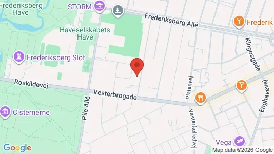 Lejligheder til salg i Frederiksberg C - kort over placeringen