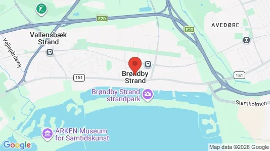 Huse til salg i Brøndby Strand - kort over placeringen