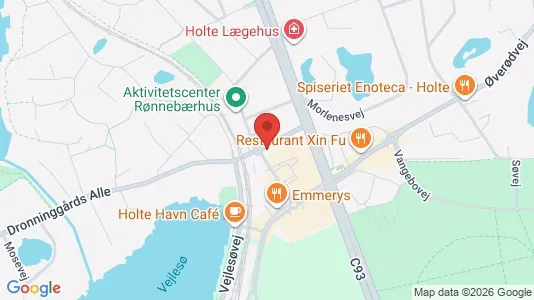 Lejligheder til salg i Holte - kort over placeringen