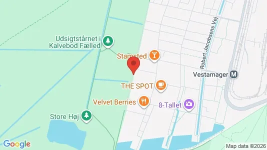 Lejligheder til leje i København S - kort over placeringen