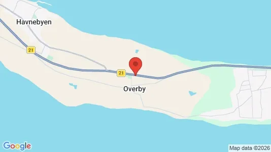 Huse til salg i Sjællands Odde - kort over placeringen