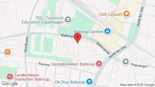 Lejligheder til leje i Ballerup - kort over placeringen