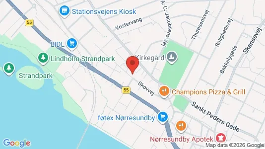 Lejligheder til leje i Nørresundby - kort over placeringen