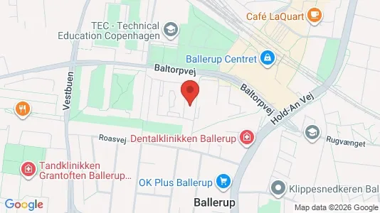 Lejligheder til leje i Ballerup - kort over placeringen