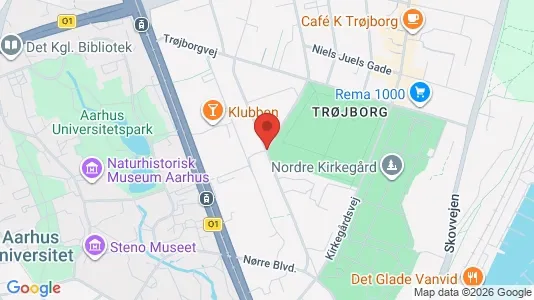 Lejligheder til leje i Århus C - kort over placeringen